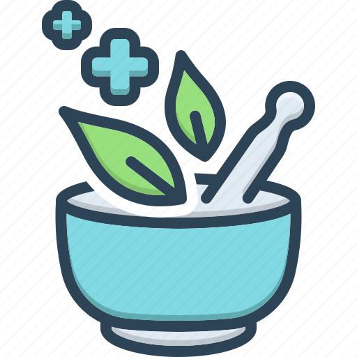 Herbal medicine, herbal, medicine, mortar pestle, medicament, ayurveda, naturopathy icon - Download on Iconfinder