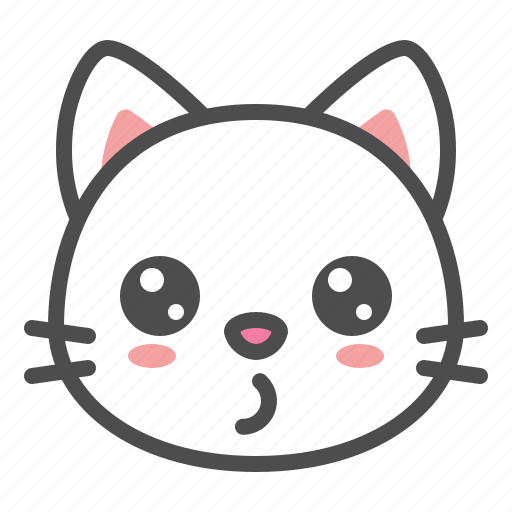 Avatar, cat, cute, face, kitten, whistling icon - Download on Iconfinder