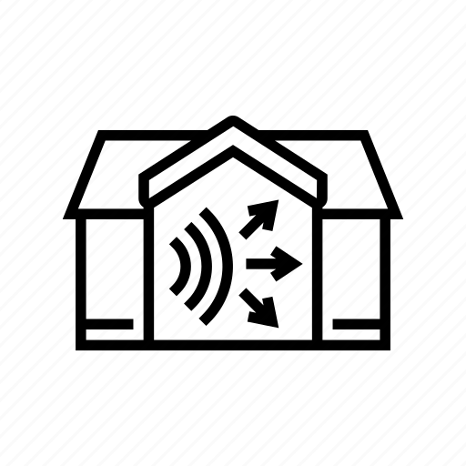 House, acoustic, white, hearing, audio, rain, sound icon - Download on Iconfinder