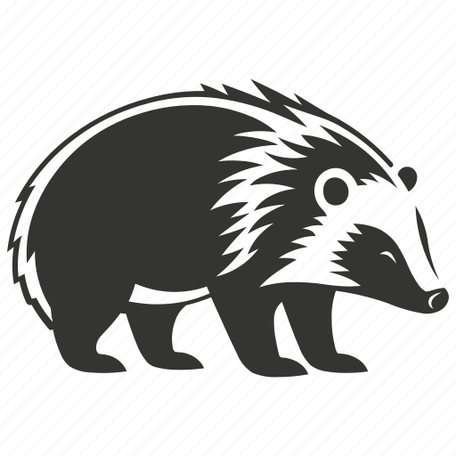 Hog badger, southeast asia, nocturnal, omnivore, arctonyx, mammal icon - Download on Iconfinder