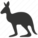 kangaroo, marsupial, hopping, australia, macropodidae, mammal