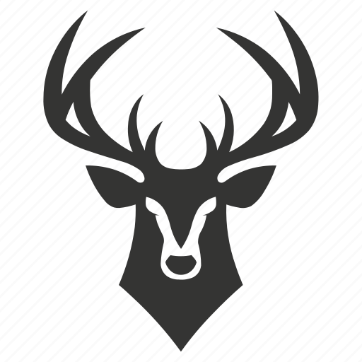 Deer, hoofed, herbivore, antlers, cervidae, mammal icon - Download on Iconfinder