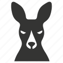 kangaroo, marsupial, hopping, australia, macropodidae, mamma