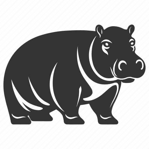 Hippopotamus, aquatic, herbivore, massive, africa, mammal icon - Download on Iconfinder