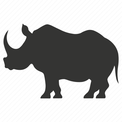 Rhinoceros, large herbivore, endangered, horns, thick skin, mammal icon - Download on Iconfinder