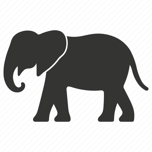 Elephant, large ears, trunk, herbivore, africa, mammal icon - Download on Iconfinder