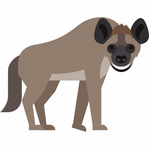 Hyena, animal, flat icon, forest, nature, wild icon - Download on Iconfinder