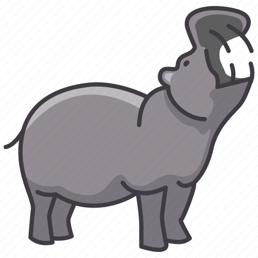 Animal, hippopotamus, wild, wild animal, zoo icon - Download on Iconfinder