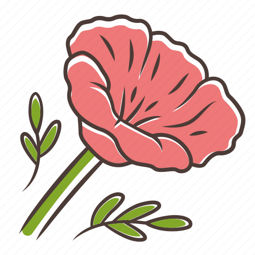 California poppy, california poppy icon, corn rose wildflower, papaver rhoeas icon - Download on Iconfinder