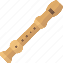 recorder, flute, music, instrument, wooden