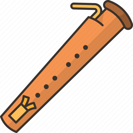 Dulcian, music, classical, woodwind, instrument icon - Download on Iconfinder