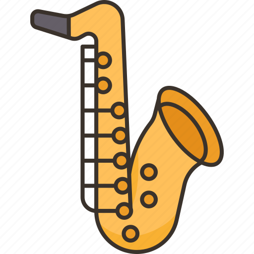 Saxophone, jazz, music, brass, orchestra icon - Download on Iconfinder