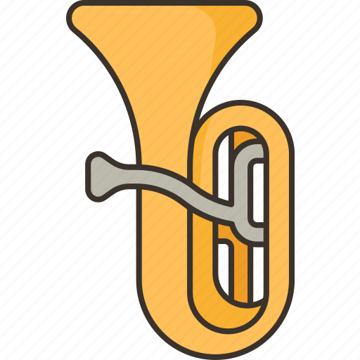 Tuba, horn, brass, instrument, band icon - Download on Iconfinder