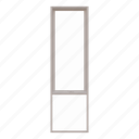 window, glass, frame, aluminium, object, interior, single