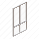 window, glass, frame, aluminium, interior, object, double, swing