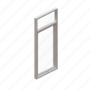 window, glass, frame, aluminium, interior, object, single, swing