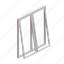 window, glass, frame, aluminium, interior, object, double, swing 