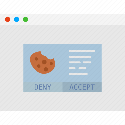 Cookies, accept, cookie, popup, window, website icon - Download on Iconfinder