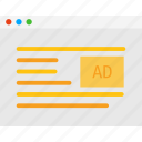 ad, advertising, ads, marketing, window, website, content