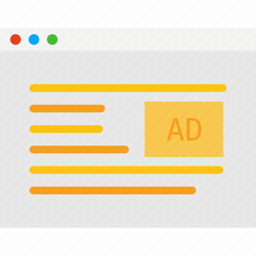 Ad, advertising, ads, marketing, window, website, content icon - Download on Iconfinder