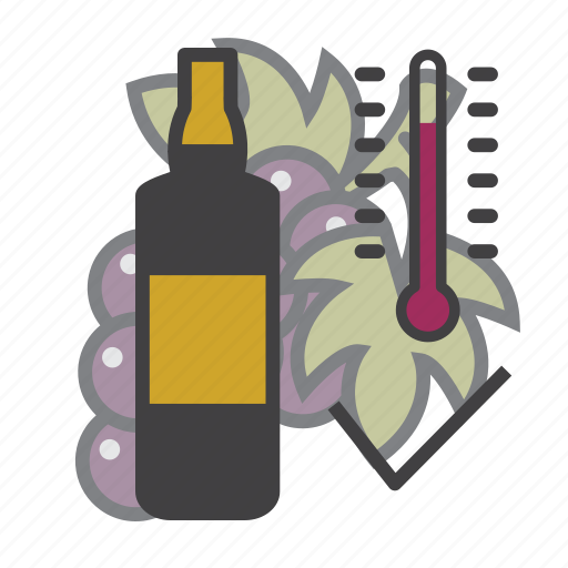 Wine, temperature, drink, alcohol, thermometer, bottle icon - Download on Iconfinder