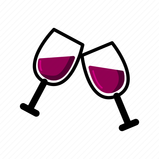 Wine, glass, toast icon - Download on Iconfinder