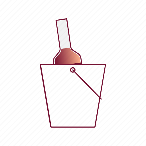 Alcohol, beverage, bucket, drink, glass, wine icon - Download on Iconfinder
