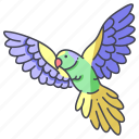 wing, animal, bird, parrot, parakeet, ringneck