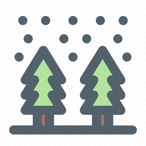 Cold, forest, snowfall, weather, winter icon - Download on Iconfinder