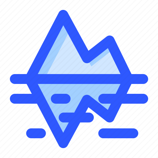 Cold, iceberg, river, weather, winter icon - Download on Iconfinder