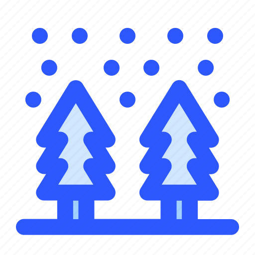 Cold, forest, snowfall, weather, winter icon - Download on Iconfinder