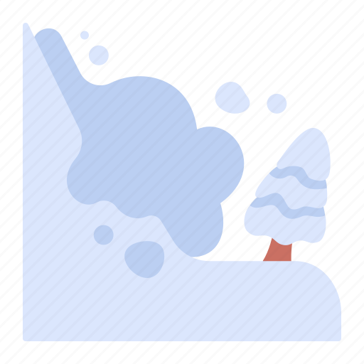 Snow avalanche, avalanche, natural disaster, winter season icon - Download on Iconfinder