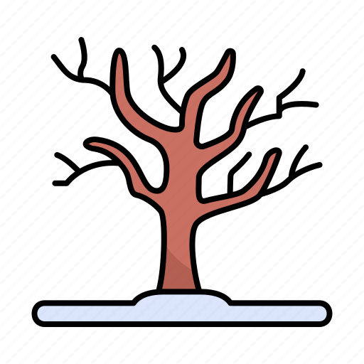 Branch, winter tree, snow, cold icon - Download on Iconfinder