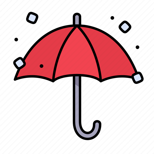 Bad weather, winter, umbrella, snow icon - Download on Iconfinder