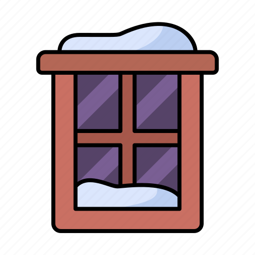 Winter, snow, window, frost icon - Download on Iconfinder
