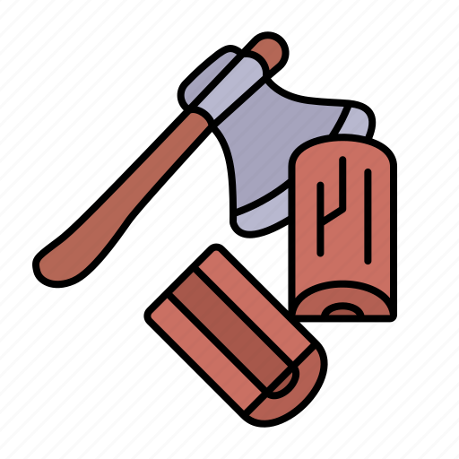 Axe, chopping, lumberjack, wood, chop icon - Download on Iconfinder