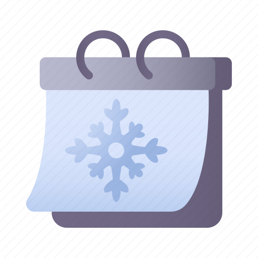 Winter, date, snowflake, calendar icon - Download on Iconfinder