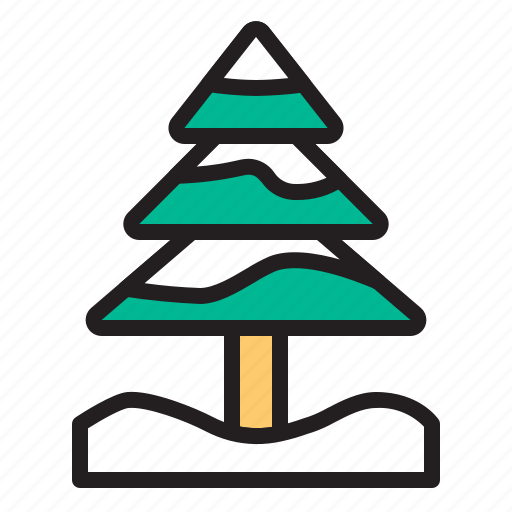 Pine tree, christmas, snow, tree, winter icon - Download on Iconfinder