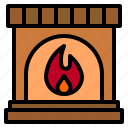 fireplace, chimney, livingroom, warm, winter