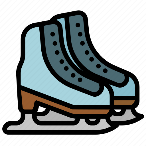 Iceskate, iceskating, wintersports, leisure, sports icon - Download on Iconfinder