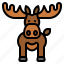 moose, animal, wildlife, zoo, winter 