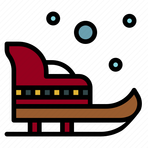 Sled, sledge, transportation, winter, snow icon - Download on Iconfinder