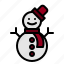 snowman, snow, winter, christmas, xmas 