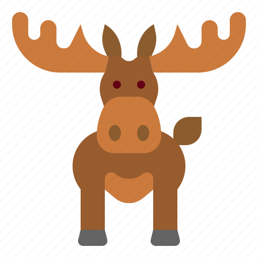 Moose, animal, wildlife, zoo, winter icon - Download on Iconfinder