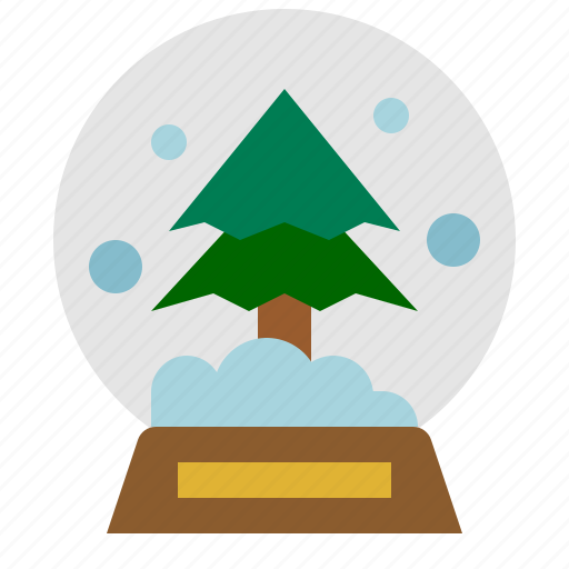 Snowglobe, tree, christmas, snow, decoration icon - Download on Iconfinder