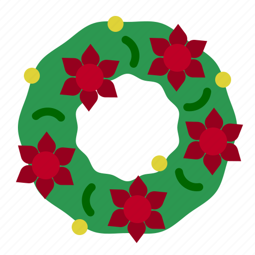 Wreath, christmas, bow, christmaswreath, ornament icon - Download on Iconfinder