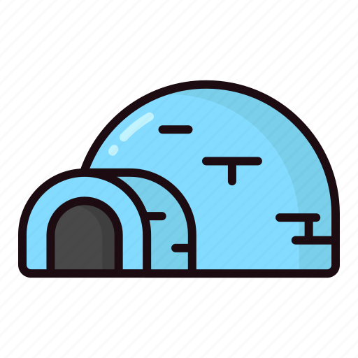Igloo, winter, snow, house, ice, cold icon - Download on Iconfinder