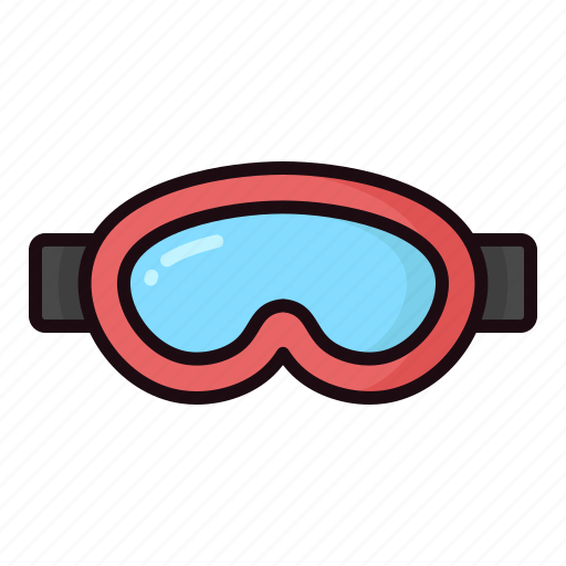 Ski goggles, goggles, winter, eye-protection, ski-glasses, sport-goggle icon - Download on Iconfinder
