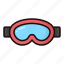 ski goggles, goggles, winter, eye-protection, ski-glasses, sport-goggle 