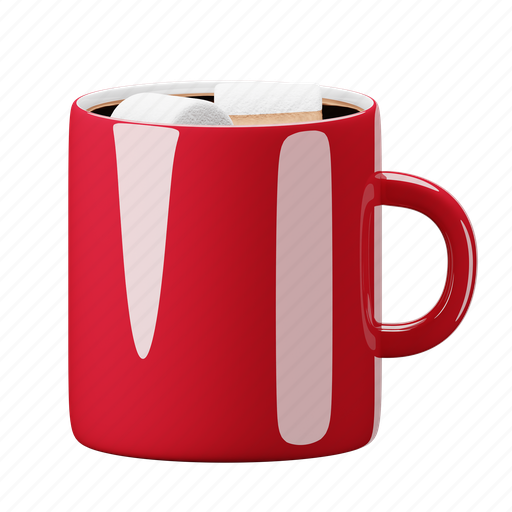 Hot, chocolate, drink, winter, beverage, mug 3D illustration - Download on Iconfinder